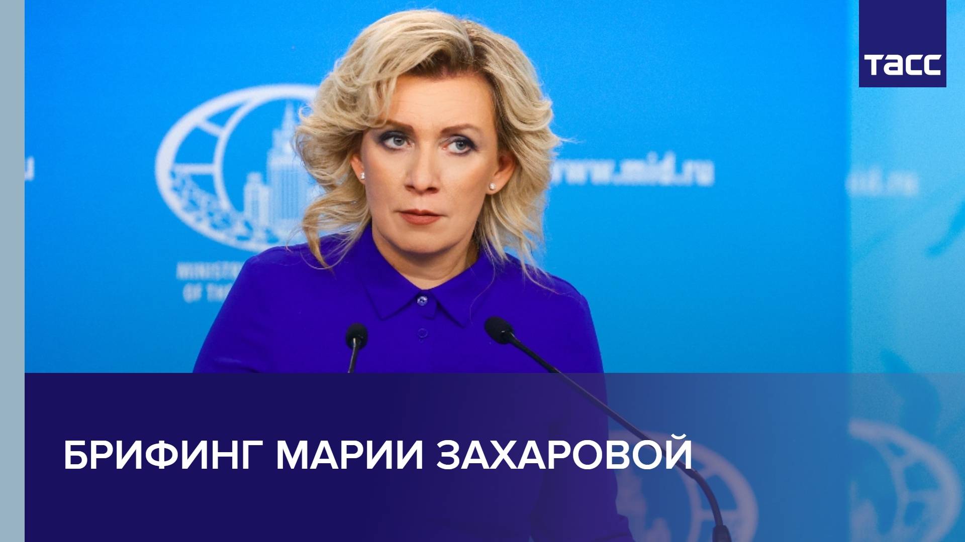 Брифинг Марии Захаровой