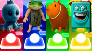 БЛУБЕРРИ ОКТОПУСИНИ 🆚 БОНЕКА АМБАЛАБУ 🆚 БУРБАЛОНИ ЛУЛИЛОЛИ 🆚 БОМ БОМ БОМ ГАЗУН | Tiles Hop №35