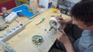 Ремонт двигателя сушильной машины DEXP DM-F80HDMA/WB. Двигатель ZW-150 . Ошибка Е64.