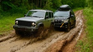 Лес, грязь и разведка! TANK 300 и Prado тестируют новый маршрут.