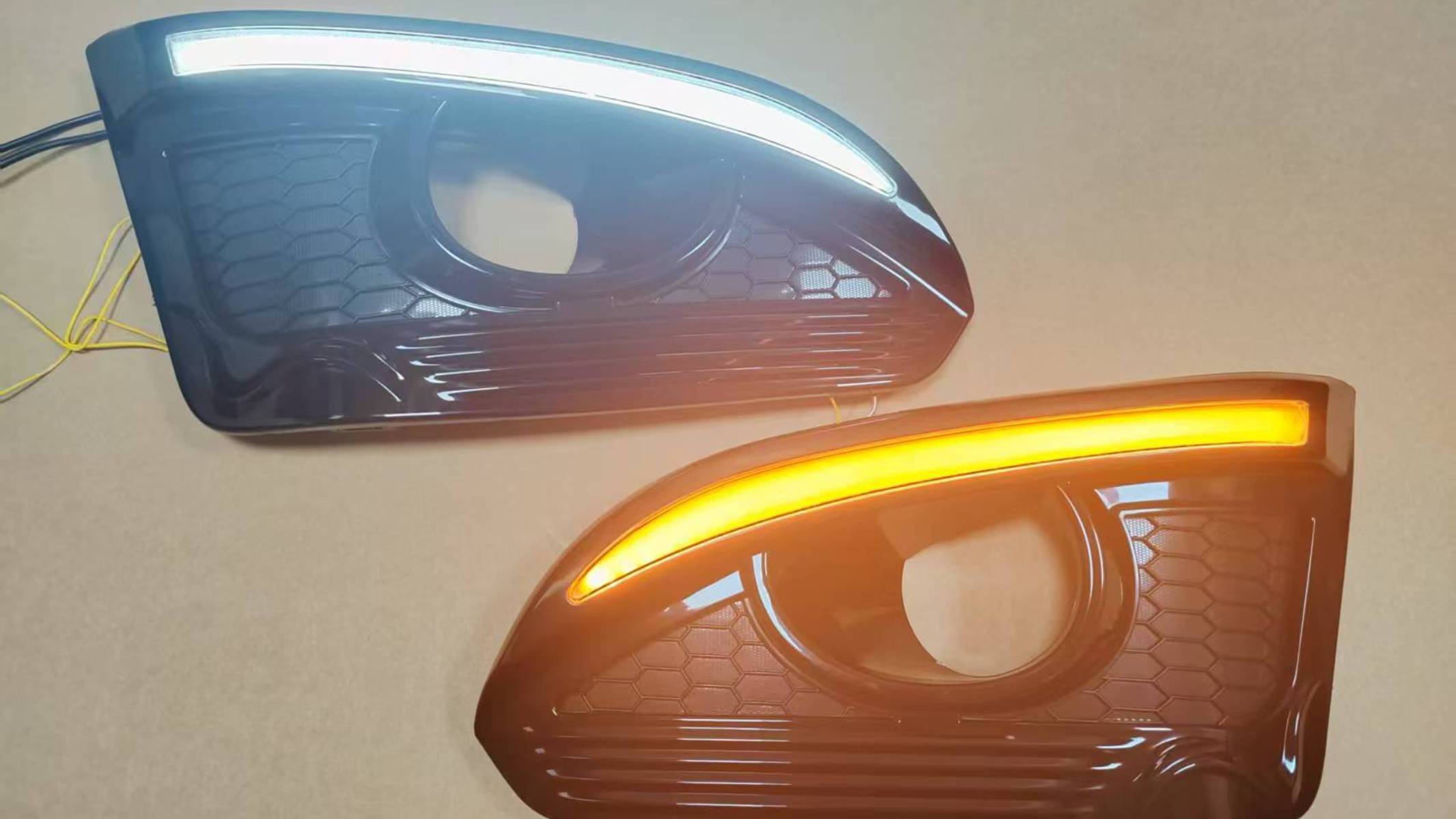 ДХО для Chevrolet Captiva 2014-2016 Вариант 3 C бегущим поворотником черные