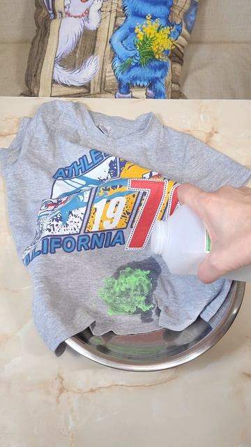 Слайм на одежде? Удаляй легко так! #слайм #одежда #стирка смотреть онлайн