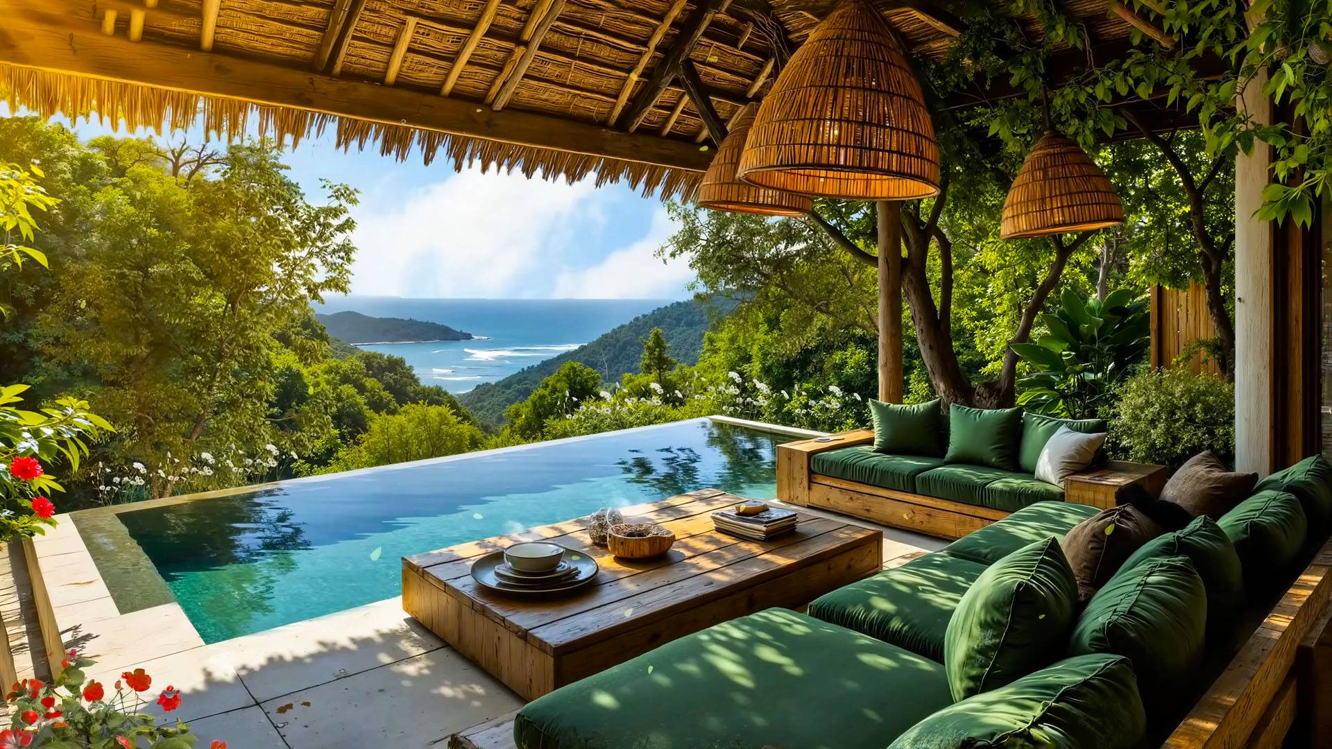 Летний Джаз Пляжного Уютного Местечка для Снятия стресса| Атмосфера Приятной Музыки на Фоне смотреть онлайн