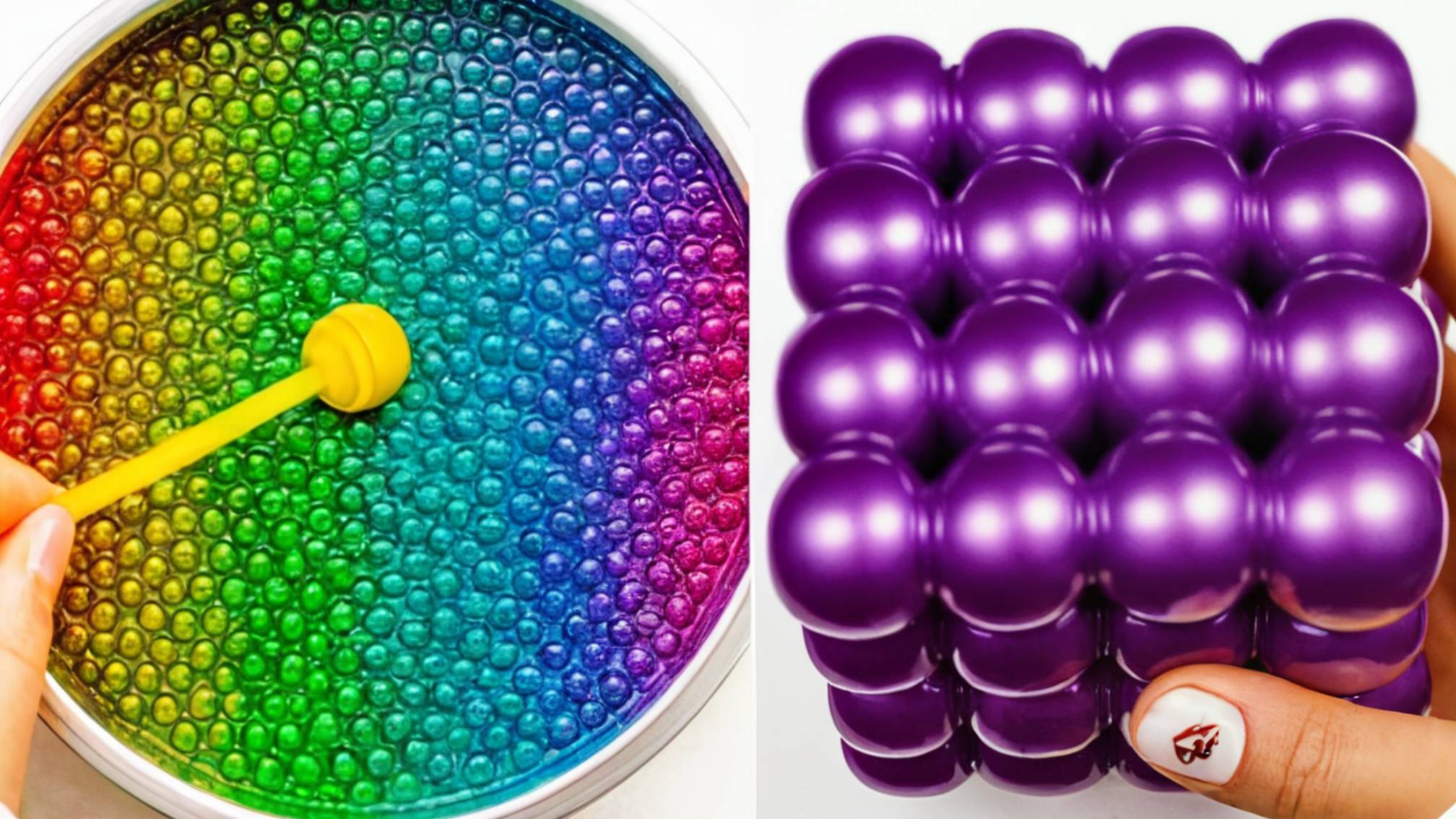 Слаймы, Игры со слаймами 🎨 Волшебная текстура! смотреть онлайн