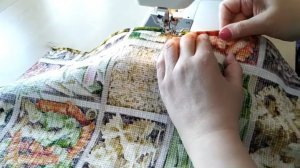 Как подшить кухонные полотенца, 3 способа обработки уголков.  #каксшитьполотенцадлякухни