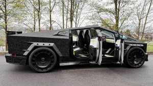 MANSORY Tesla Cybertruck 2025 года полностью карбоновый — обзор интерьера и экстерьера