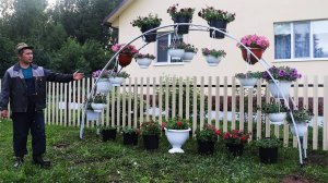 Сделал цветочную арку! Жена в восторге!