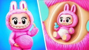 Лабубу кукла стала мамой! Поделки и идеи для ЛОЛ