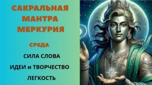 Сакральная Мантра  Меркурию. Среда. Сила Слова идеи и Творчество Легкость.