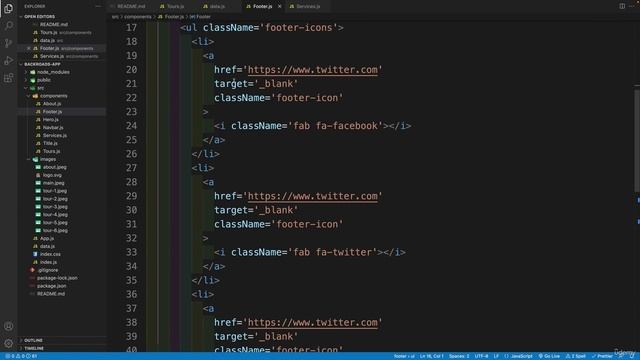 16. Footer Component смотреть онлайн