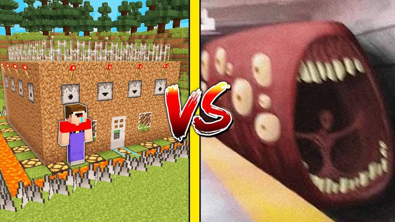 ПОЕЗД ПОЖИРАТЕЛЬ ПРОТИВ САМЫЙ ЗАЩИЩЕННЫЙ ДОМ В МАЙНКРАФТ! НУБИК ПЭНН И ДЕВУШКА ЛАРА ПРО MINECRAFT смотреть онлайн