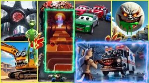 8 Монстров, выполняющих задание - Вращающееся колесо 2