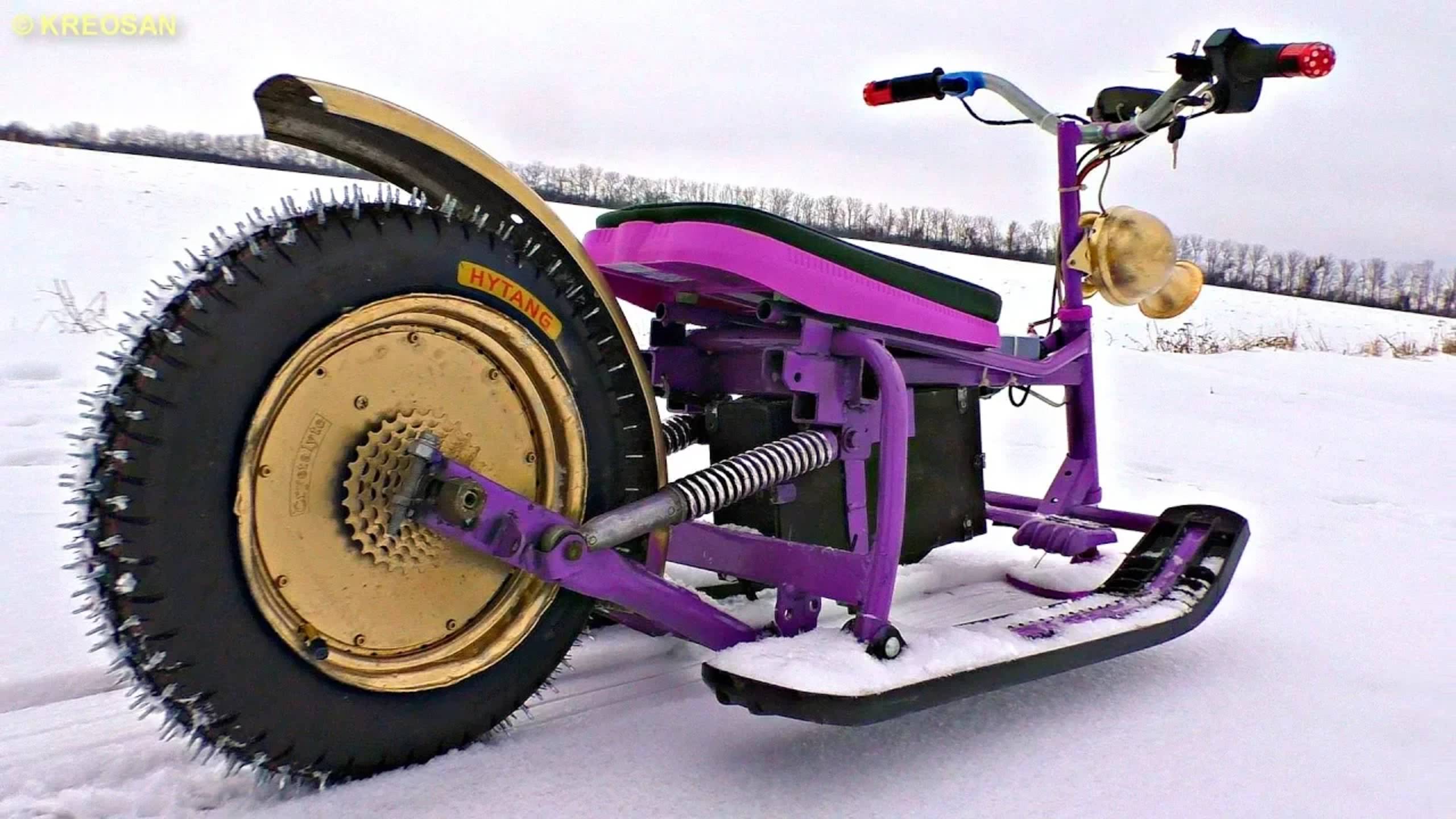 ✅Электро Снегоход в деле⚡ Тюнинг и полноценные испытания смотреть онлайн