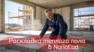 Раскладка водяного теплого пола в NanoCAD
