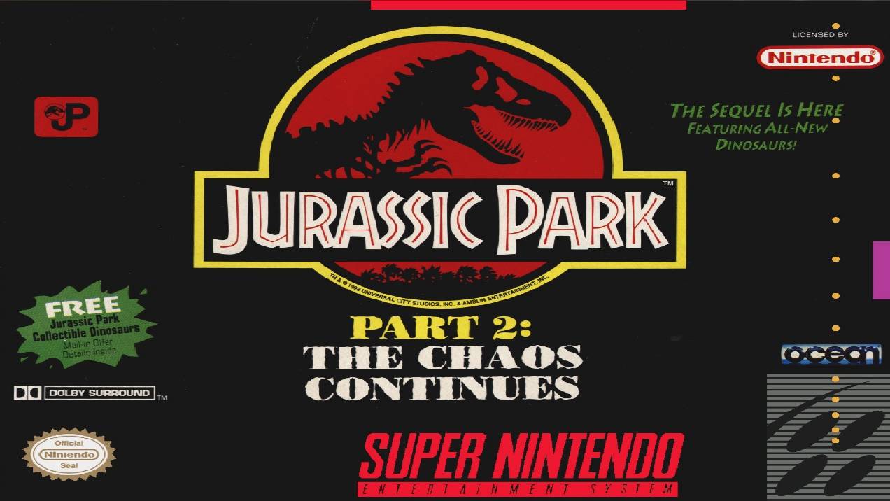 Jurassic Park - Part 2: The Chaos Continues (SNES) Полное прохождение смотреть онлайн