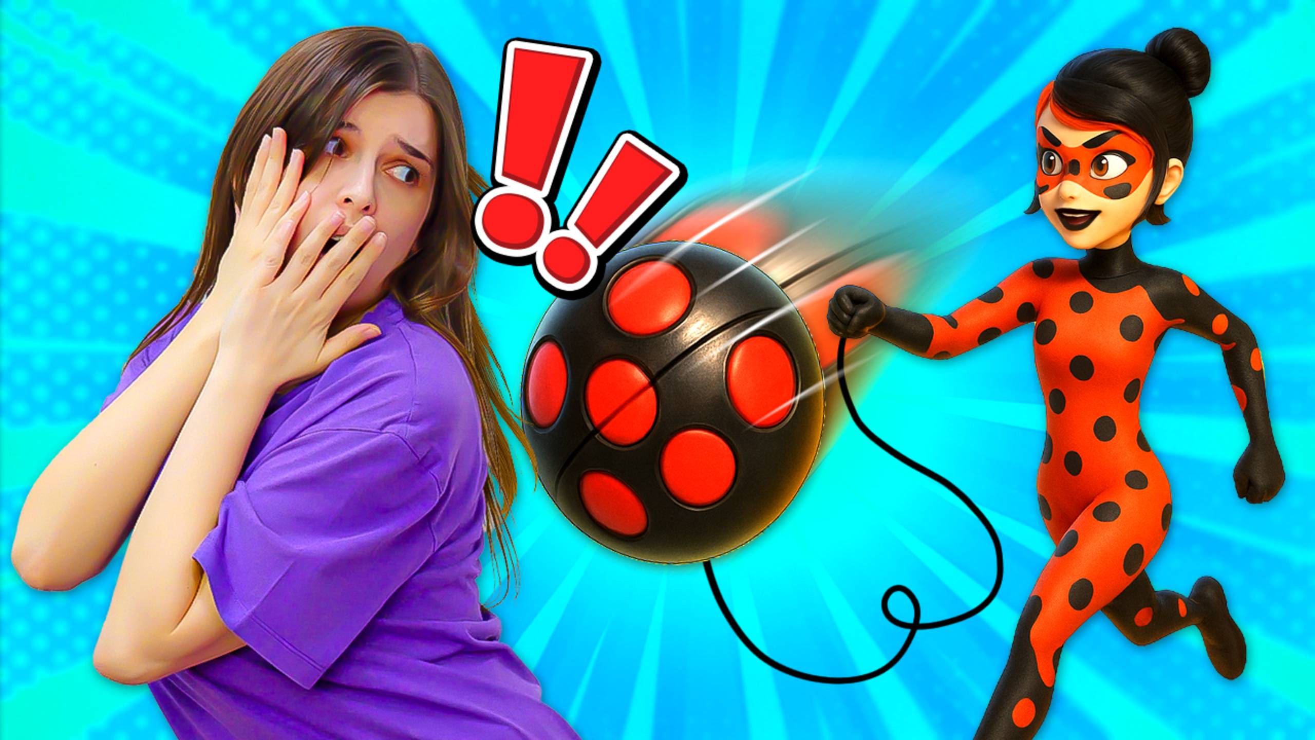 Леди Баг ПРОПАЛА?! Токси Баг атакует город - Веселое видео для детей смотреть онлайн