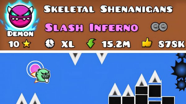 Уровни БЕЗ ДЕКОРА В Geometry Dash (1)