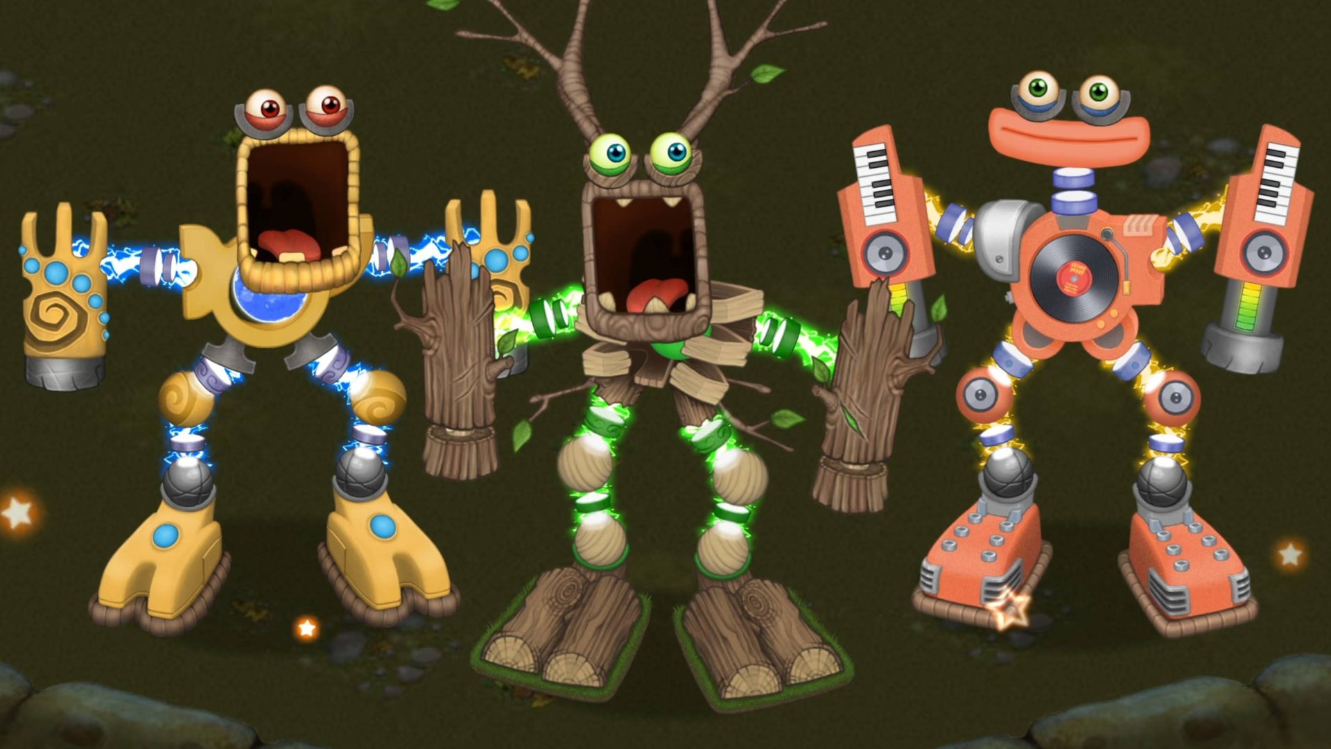 Трио Коробасов на Острове Растений (My Singing Monsters)