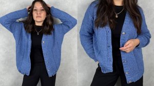 Кардиган в клетку. Мастер класс.