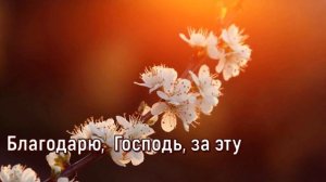 Благодарю  Господь за нежную зарю. Христианское караоке