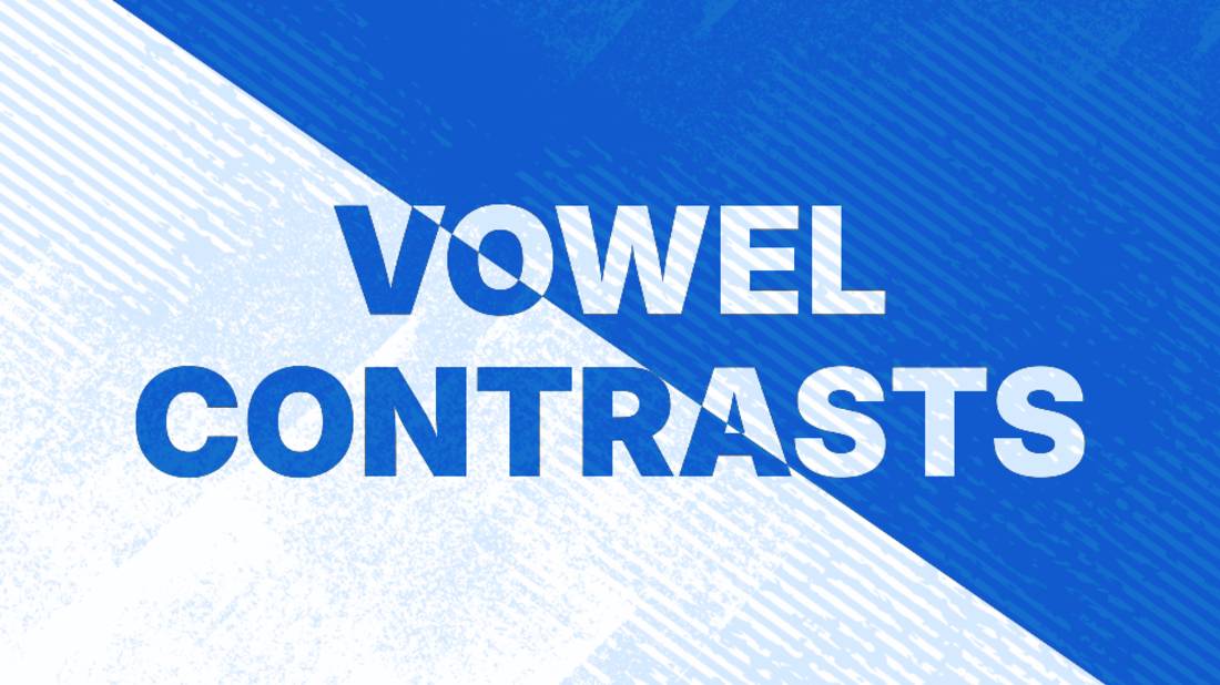 Контрасты гласных в английском.