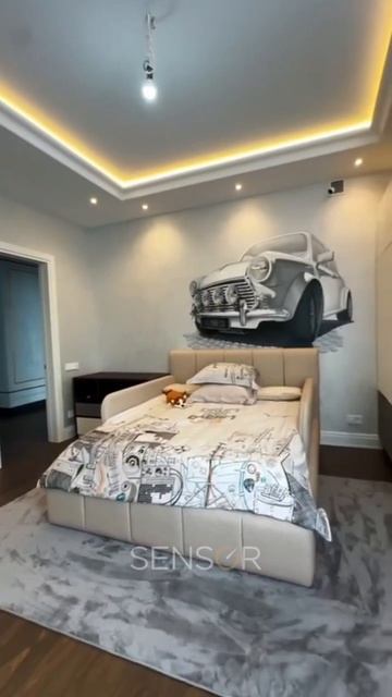 Кровать детская с дополнительными бортиками