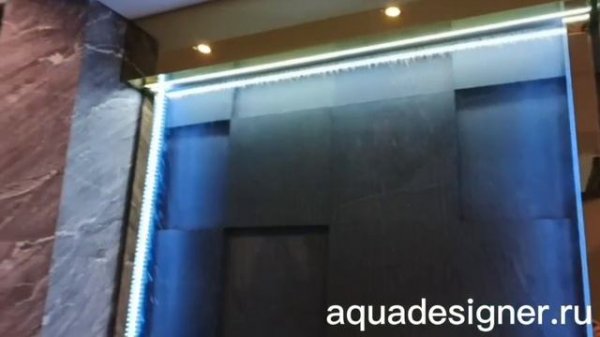 Водопад по стеклу