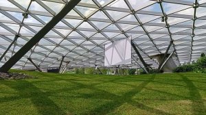 Парк Зарядье Москва Концертный зал Стеклянная кора»- купол 8,5 тысяч кв.метров над концертным залом