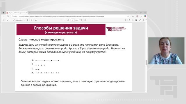 Способы решения задачи и способы записи решения задачи в начальном курсе математики смотреть онлайн