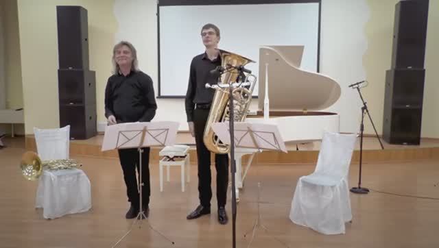 Янош Мазура - "In Memoriam" для валторны и тубы в исполнении Аркадия Шилклопера и Фёдора Шагова