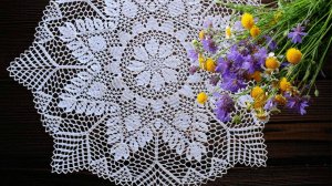 Салфетка "Лебедушка". Часть 2