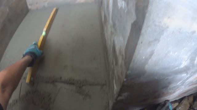 Доработка пола смотровой ямы.