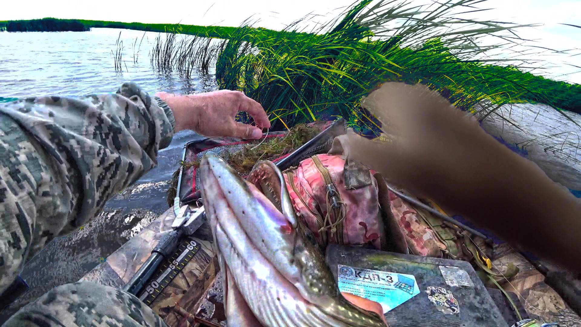 ХОТЕЛА ОТКУСИТЬ РУКУ ПРИШЛОСЬ БИНТОВАТЬ! ЛОВЛЯ ЩУКИ НА СПИННИНГ В ИЮЛЕ 2025