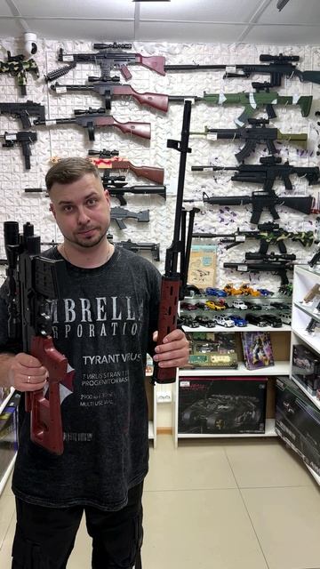 СВД Винтовка Драгунова на пластиковых пульках! Крутая в размер с настоящей. #cs #airsoft #свд #svd