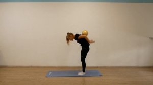 Художественная гимнастика: 8 тренировка с мячом