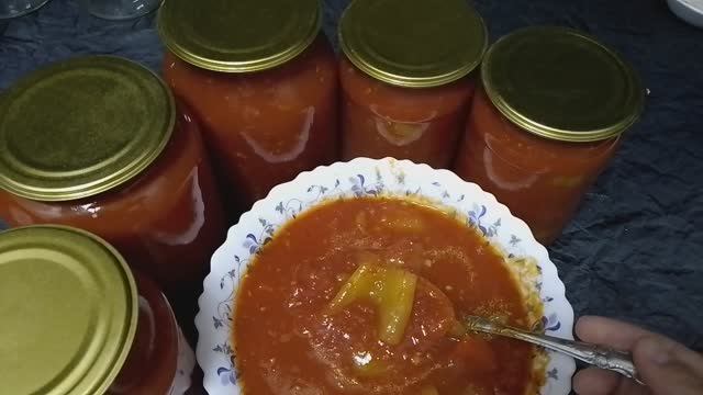 Лечо. Заготовка на зиму. Рецепт смотреть онлайн