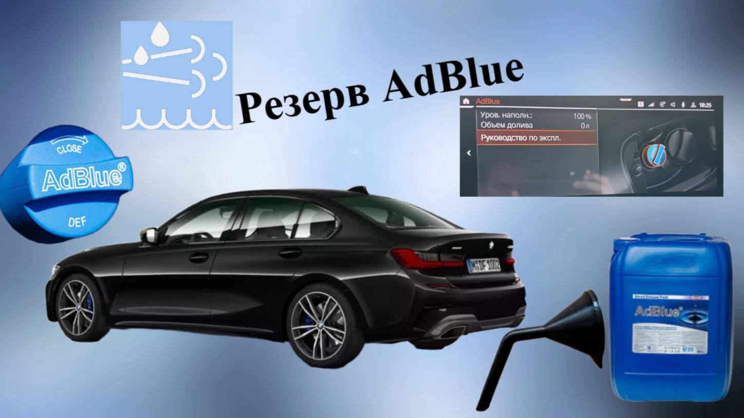 Как долить AdBlue в BMW 3 серии G20 как и сколько лить? смотреть онлайн