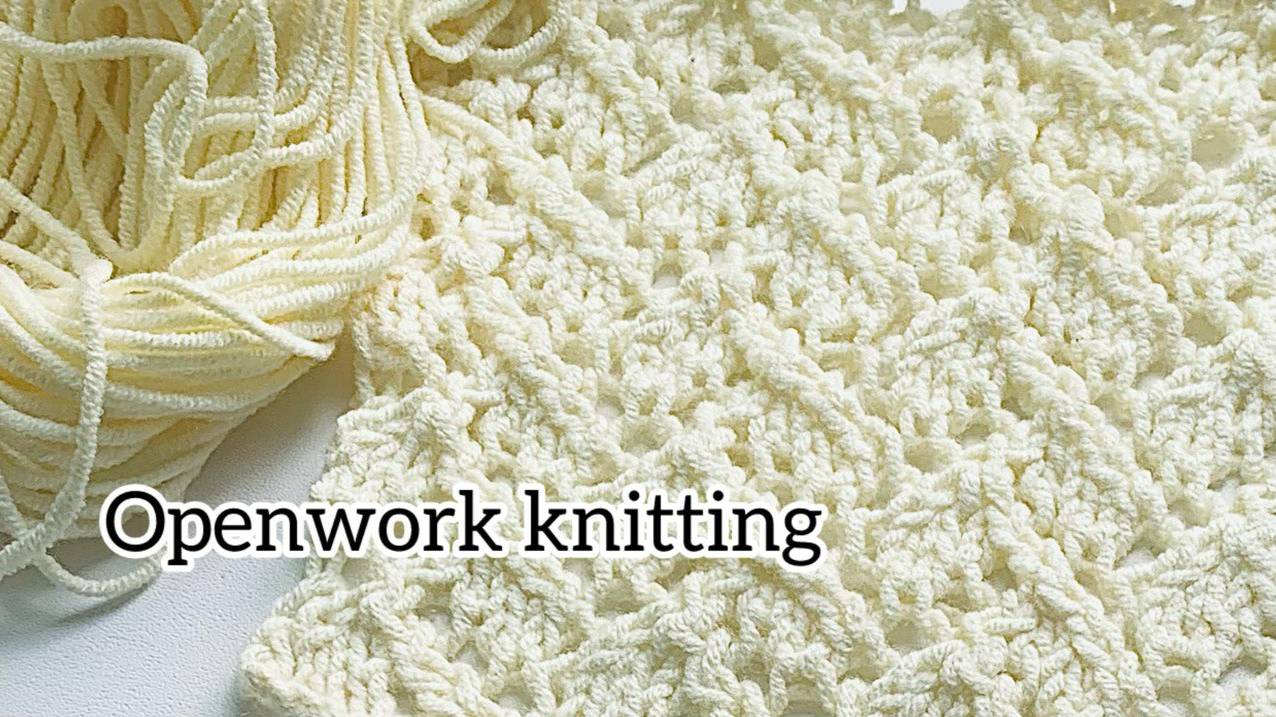 Ажурная идея для лета - узор спицами!🌻 смотреть онлайн