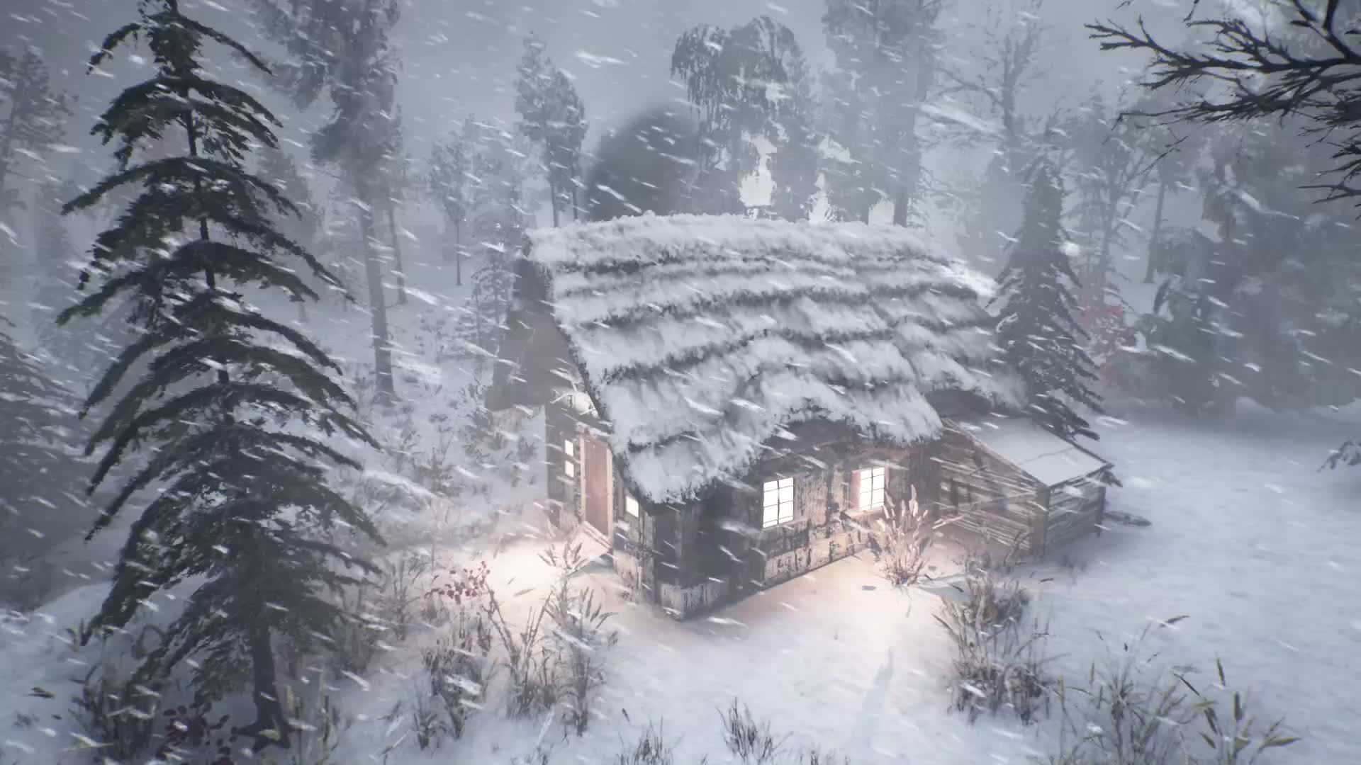 Невероятно сильная метель для сна, 5 часов снежной бури | звуков ветра для сна, черный экран смотреть онлайн