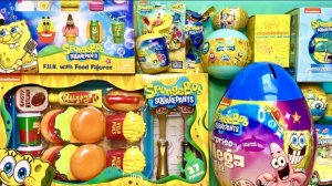 АСМР РАСПАКОВКА Киндер Сюрприз "СпанчБоб" и ещё разных МИСТЕРИ бокс с Губкой Бобом👀🥰🤯