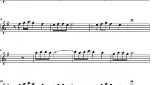 Странники в ночи. Саксофон-тенор. Ноты. Минус.