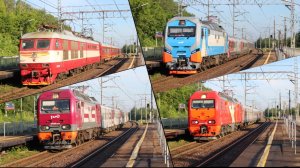 Утренний сборник поездов на Ленинградском направлении.