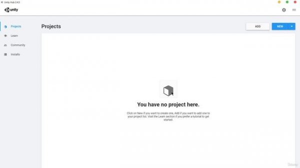 2 -How to create a UNITY Project and the different versions of UNITY