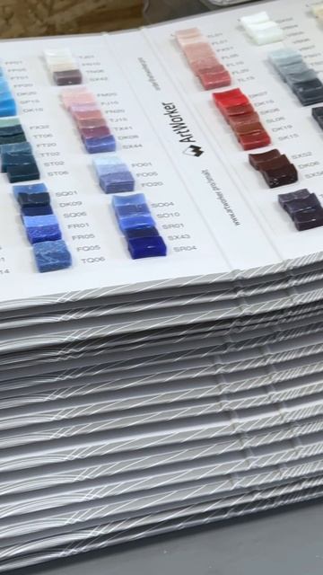 Как мы подготавливаем палитры смальты к продаже. смотреть онлайн