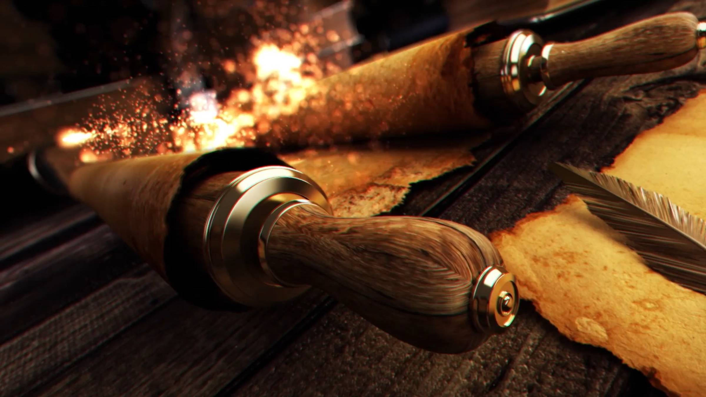 Интро Древние свитки. Заставка для вашего логотипа и текста Монтаж видео на заказ. Пример