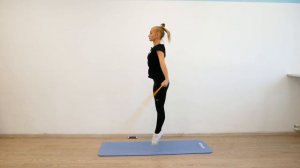 Художественная гимнастика: вводное занятие со скакалкой