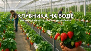 Как выращивают клубнику на воде? Гидропонное выращивание клубники на продажу 🍓