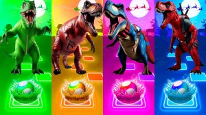 Динозавры Супергерои - Мультики про Динозавров | МУЛЬТФИЛЬМЫ ДИНОЗАВРЫ в Tiles Hop 116 серия