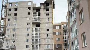 Дрон ВСУ ударил по строящейся секции дома в Ельце