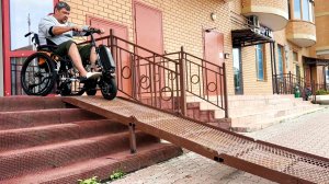 ТЕСТ-ДРАЙВ⛔ ЭЛЕКТРОПРИСТАВКИ ДЛЯ ИНВАЛИДНОЙ КОЛЯСКИ В ГОРОДСКИХ УСЛОВИЯХ📣